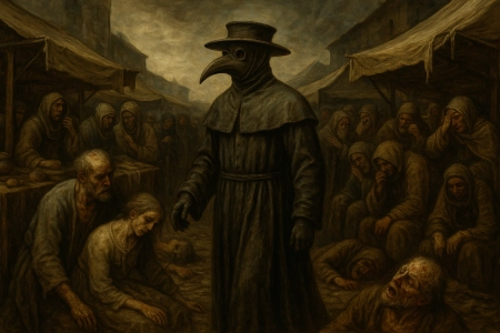 Plague doctor made with AI