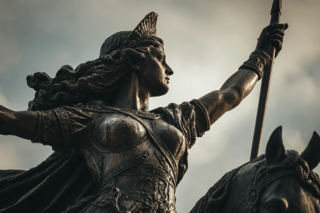 Image of Boudica's statue made with AI
