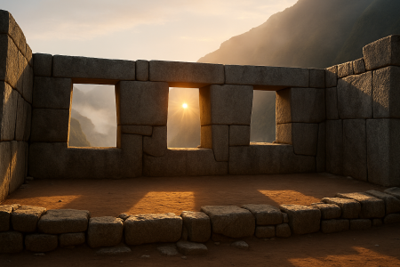 Temple of the Three Windows made with AI