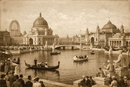 Chicago World's Fair 1893, made with AI