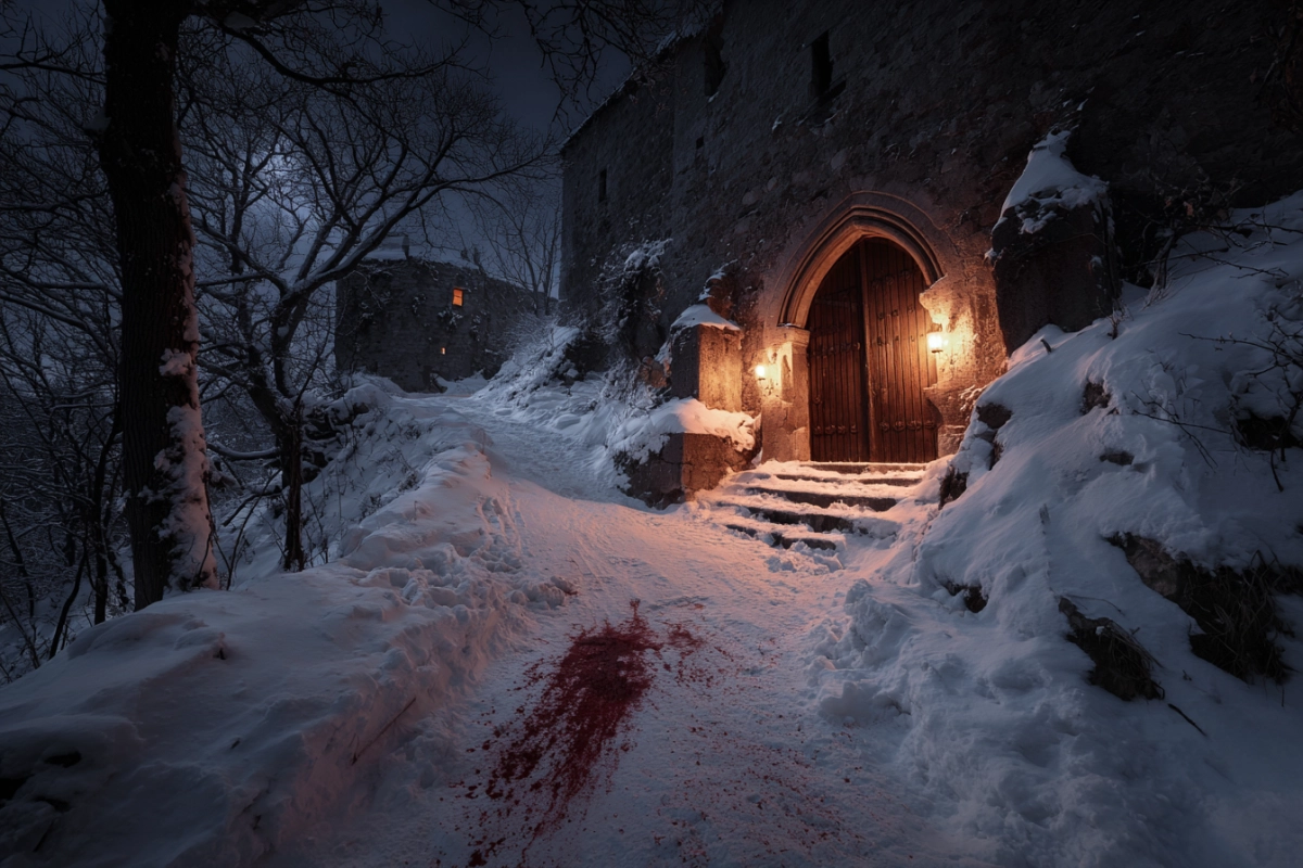 Dark castle imagery associated with Elizabeth Báthory