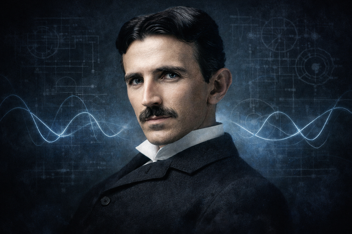 Nikola Tesla portrait