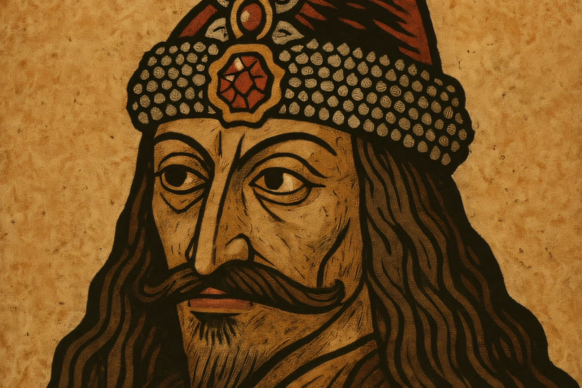 Illustration portrait of Vlad the Impaler